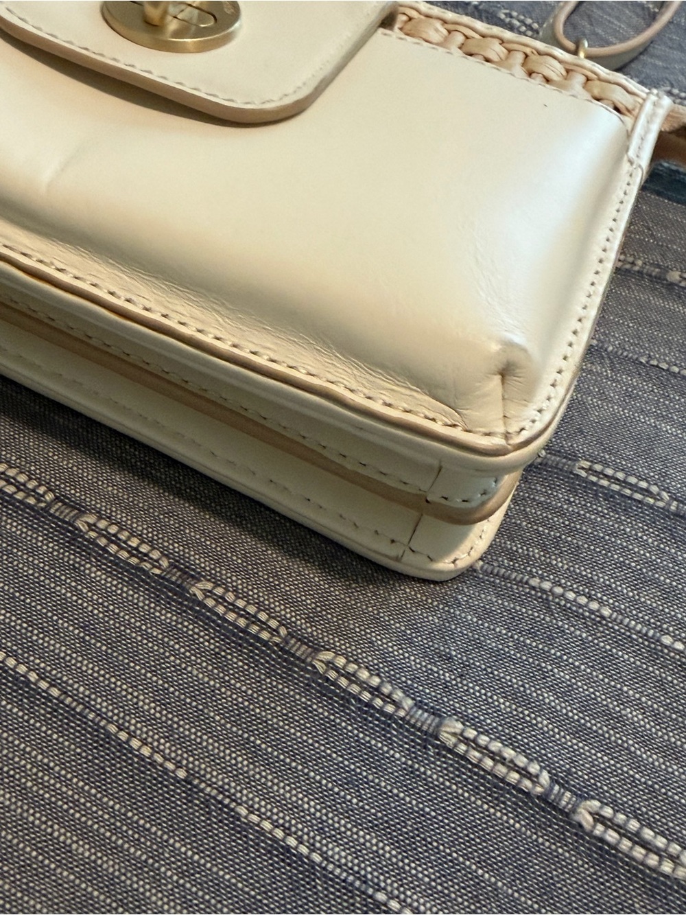 Spartina 449 handbag  straw and cream trim - Picture 9 of 11